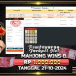 BUKTI JACKPOT SLOT MAHJONG WINS BONUS TERPERCAYA DI INDONESIA TGL 21-10-2024