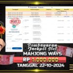 BUKTI JACKPOT SLOT MAHJONG WAYS TERPERCAYA DI INDONESIA TGL 22-10-2024