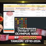 BUKTI JACKPOT SLOT GATES OF OLYMPUS 1000 TERPERCAYA DI INDONESIA TGL 23-10-2024