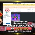 BUKTI JACKPOT SLOT SWEET BONANZA 1000 TERPERCAYA DI INDONESIA TGL 05-10-2024