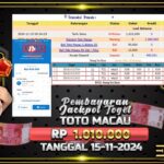 BUKTI JACKPOT TOGEL TOTO MACAU TERPERCAYA DI INDONESIA TGL 15-11-2024