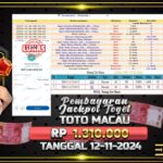 BUKTI JACKPOT TOGEL TOTO MACAU TERPERCAYA DI INDONESIA TGL 12-11-2024