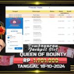 BUKTI JACKPOT SLOT QUEEN OF BOUNTY TERPERCAYA DI INDONESIA TGL 18-11-2024