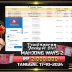 BUKTI JACKPOT SLOT MAHJONG WAYS 2 TERPERCAYA DI INDONESIA TGL 17-11-2024