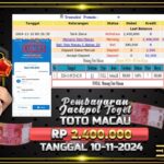 BUKTI JACKPOT TOGEL TOTO MACAU TERPERCAYA DI INDONESIA TGL 10-11-2024