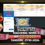 BUKTI JACKPOT SLOT MAHJONG WINS 3 TERPERCAYA DI INDONESIA TGL 21-11-2024