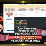 BUKTI JACKPOT SLOT STARLIGHT PRINCESS 1000 TERPERCAYA DI INDONESIA TGL 25-11-2024