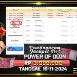 BUKTI JACKPOT SLOT POWER OF ODIN TERPERCAYA DI INDONESIA TGL 16-11-2024