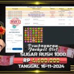 BUKTI JACKPOT SLOT SUGAR RUSH 1000 TERPERCAYA DI INDONESIA TGL 16-11-2024