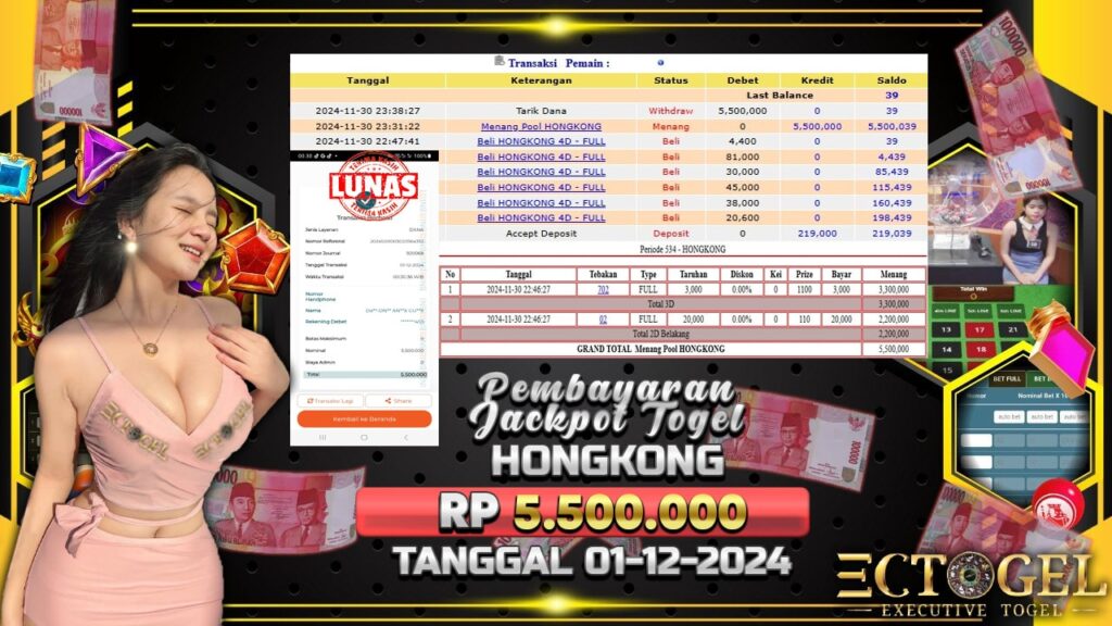 BUKTI JACKPOT TOGEL HONGKONG TERPERCAYA DI INDONESIA TGL 01-12-2024