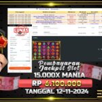 BUKTI JACKPOT SLOT 15.000X MANIA TERPERCAYA DI INDONESIA TGL 12-11-2024