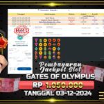 BUKTI JACKPOT SLOT GATES OF OLYMPUS TERPERCAYA DI INDONESIA TGL 03-12-2024