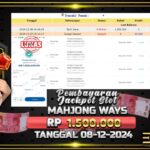 BUKTI JACKPOT SLOT MAHJONG WAYS TERPERCAYA DI INDONESIA TGL 08-12-2024