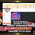 BUKTI JACKPOT SLOT SWEET BONANZA 1000 TERPERCAYA DI INDONESIA TGL 07-12-2024