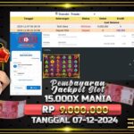 BUKTI JACKPOT SLOT 15.000X MANIA TERPERCAYA DI INDONESIA TGL 07-12-2024